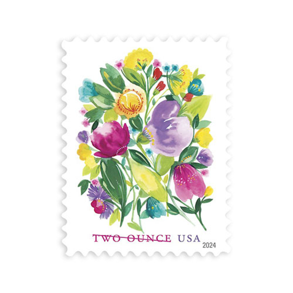 (2024) USPS Wedding Blooms Forever Stamps