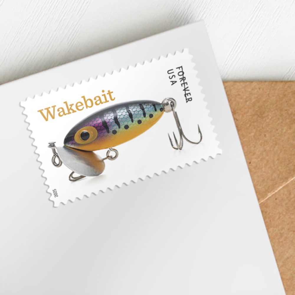 (2025) Freshwater Fishing Lures Forever Stamps, Sheet of 20