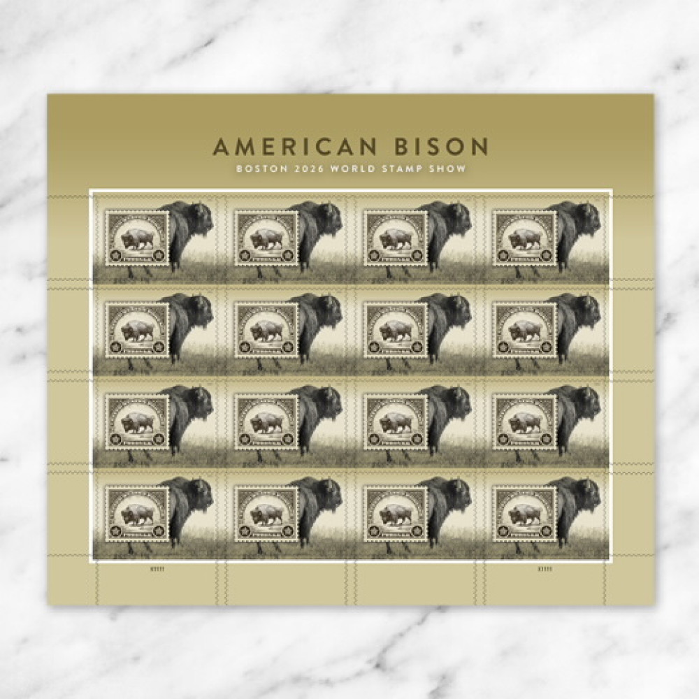 (2026) American Bison Forever Stamps, Sheet of 16