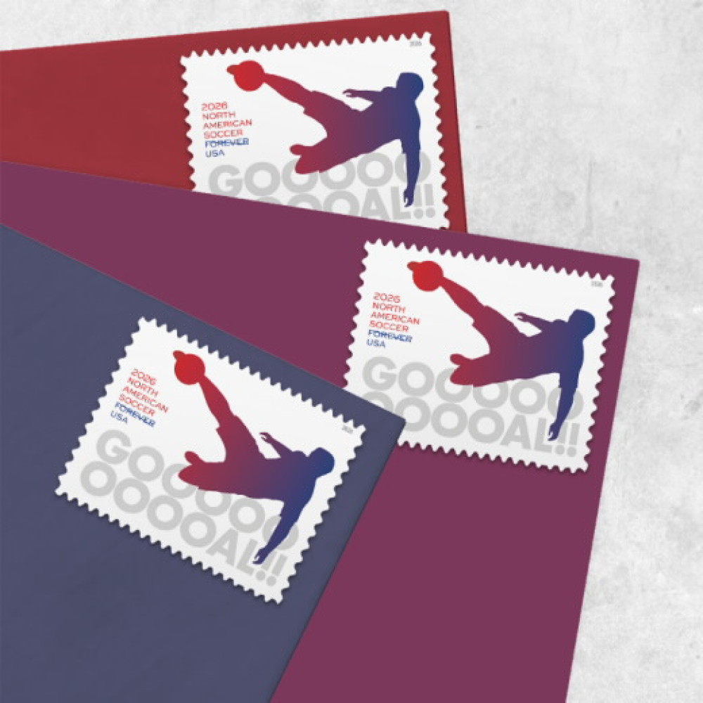 (2026) North American Soccer Forever Stamps, Sheet of 20