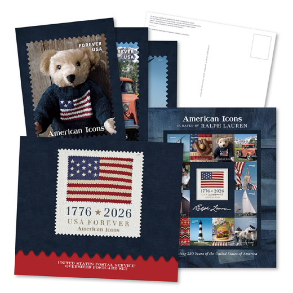 (2026) American Icons Oversized Postcards, Set of 13