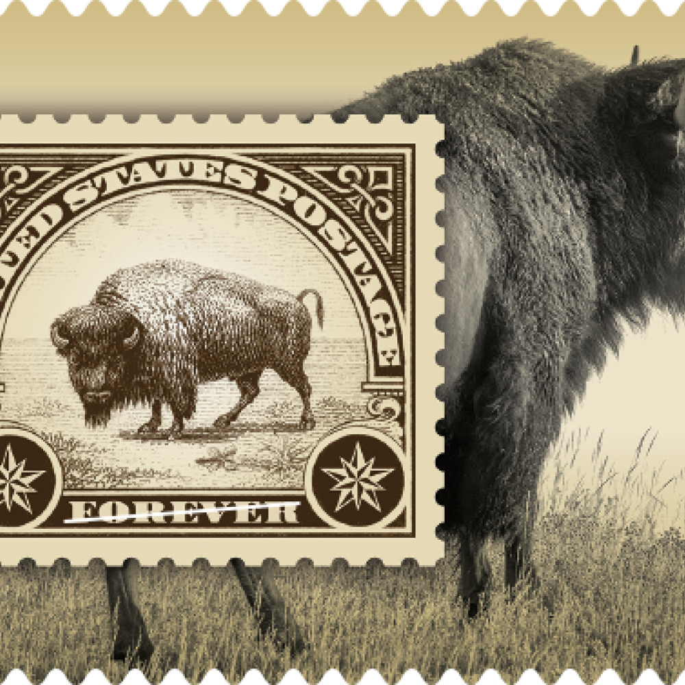 (2026) American Bison Forever Stamps, Sheet of 16