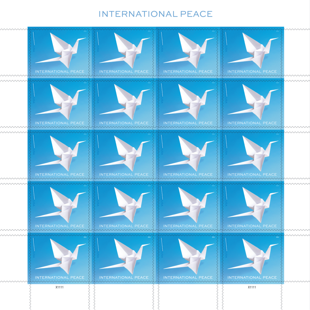 (2026) International Peace Forever Stamps, Sheet of 20